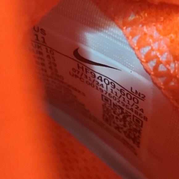 Nike Zoom Vapor Pro 1 Football Cleats Crimson Red Black HF9409-600 Men's Size 11 - Picture 7 of 7